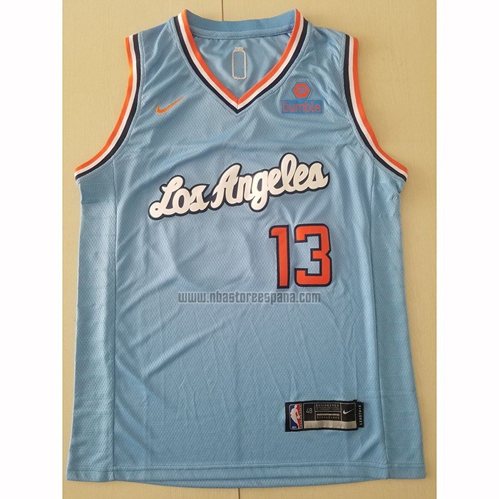 Camiseta Los Angeles Clippers Paul George NO 13 2019-20 Azul